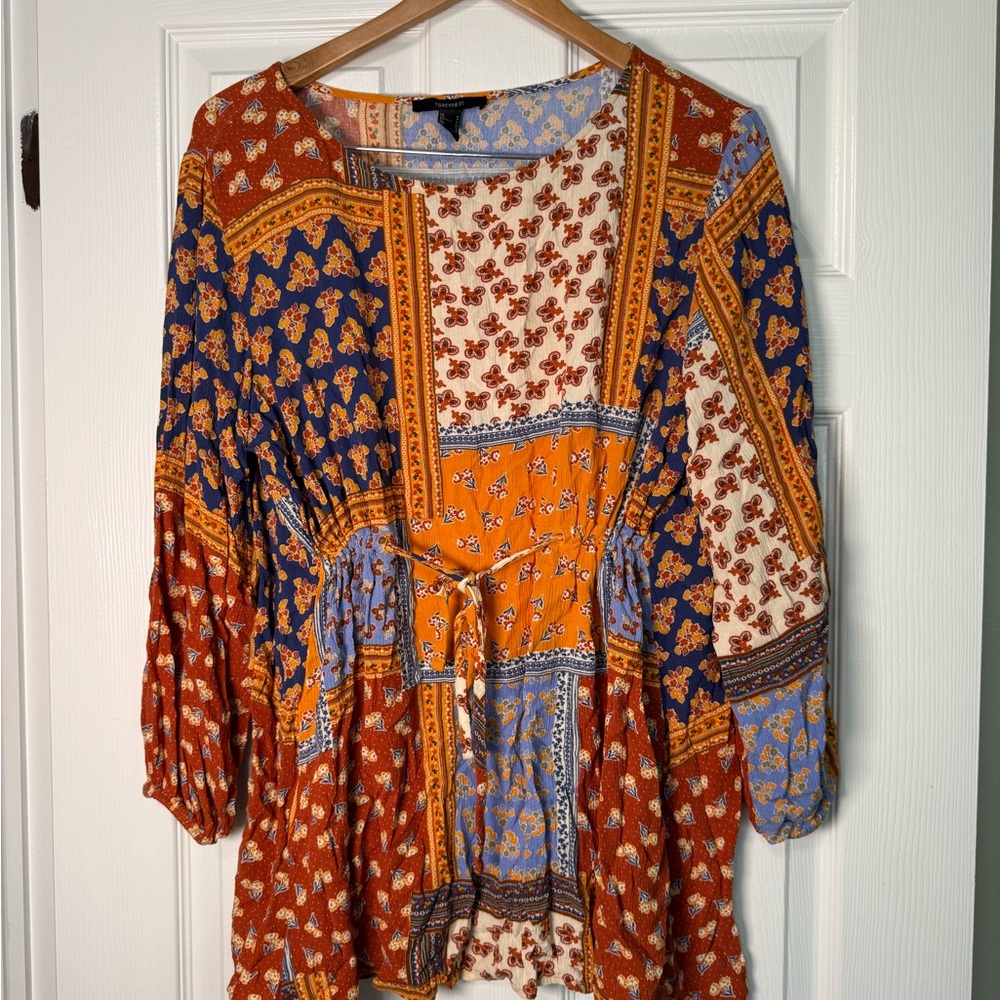 Patchwork Floral Women's Top